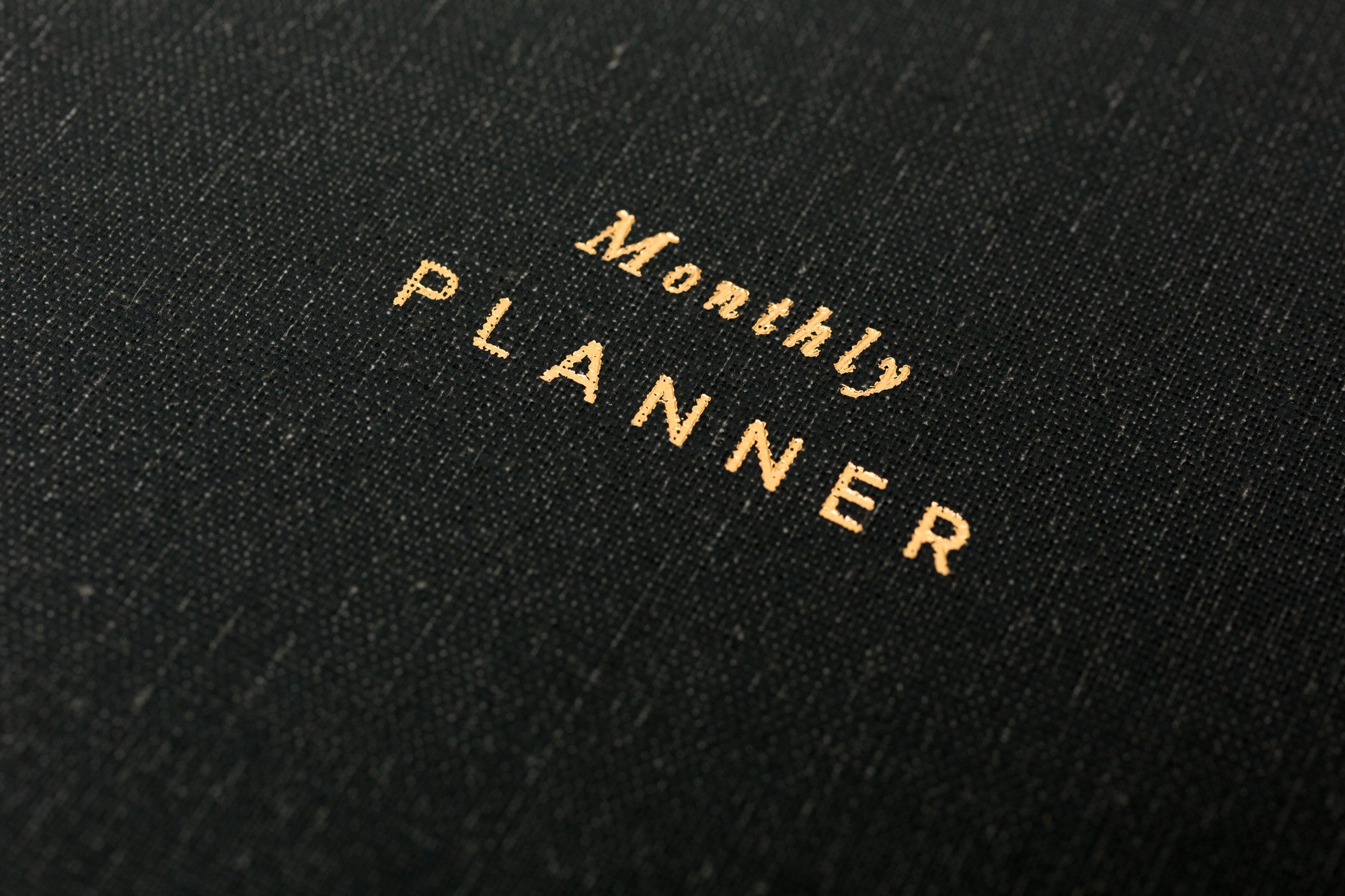 Monthly Planner - Blank (Charcoal)