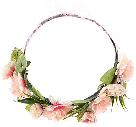ヘア花輪 頭の花輪 花かんむり ヘッドドレス 髪飾り お花の冠 ヘア