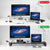 Dual Monitor Stand Monitor with Wireless Charging and USB Hub