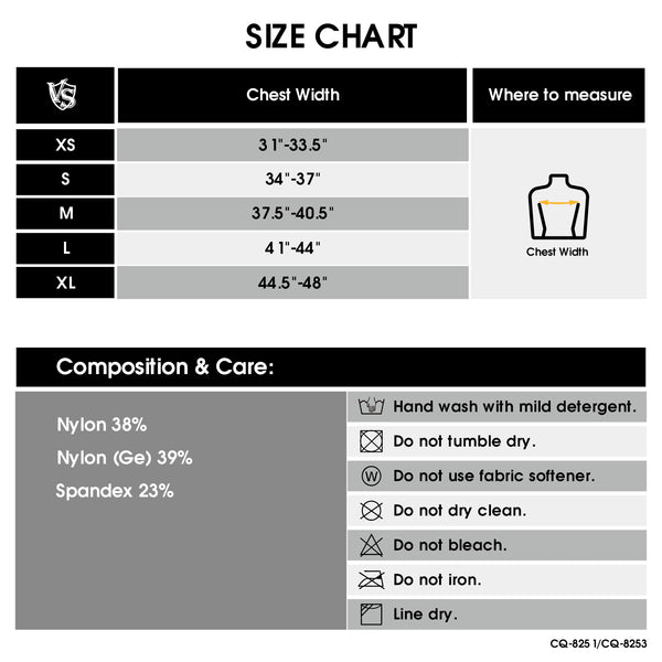 men short sleeve shirt size chart
