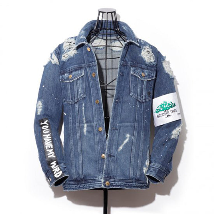 Over size 14oz Denim Jackets Ver.SCRABBLE