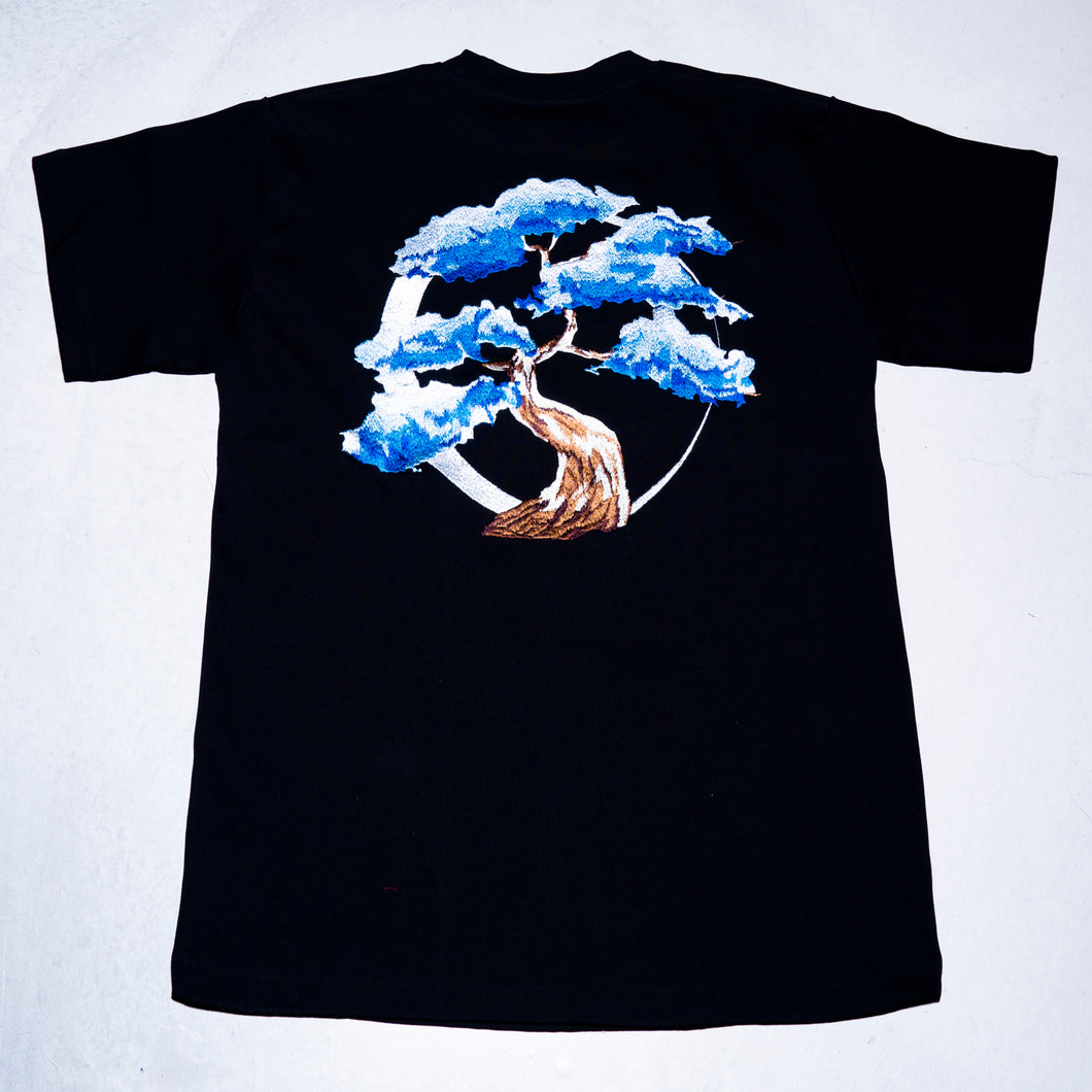 Bonsai embroidery T-shirt / BLACK – AY online