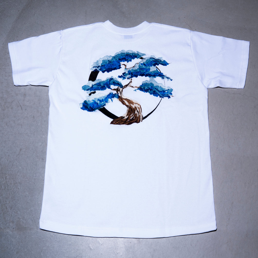 Bonsai embroidery T-shirt / WHITE – AY online