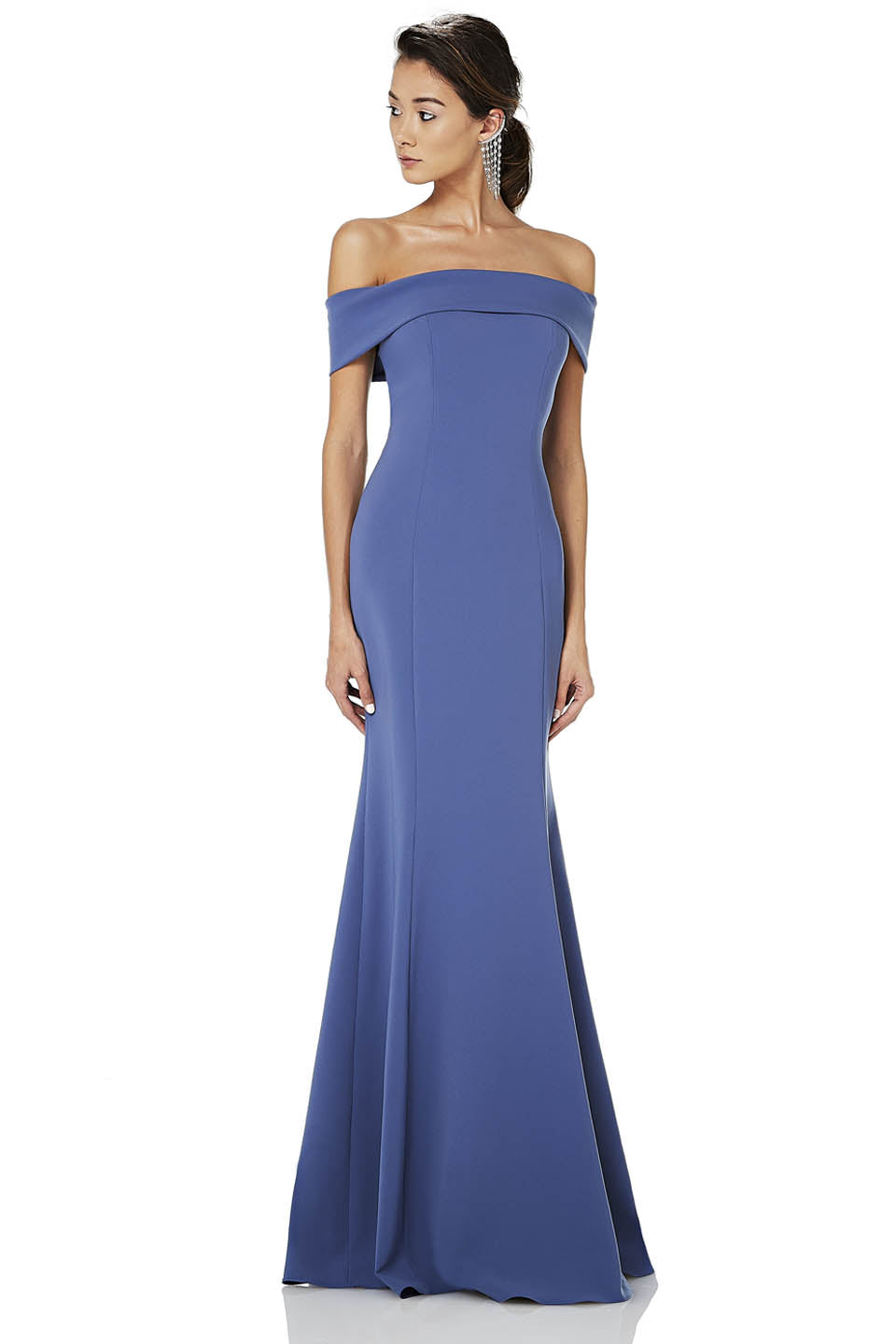 theia off the shoulder mermaid gown