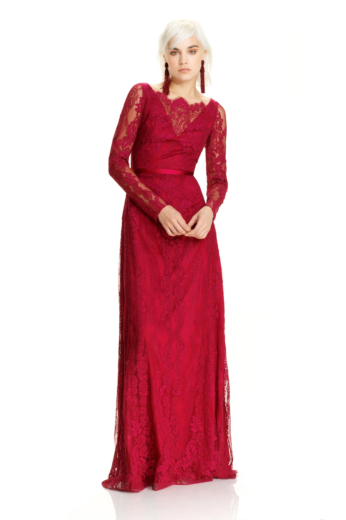 cranberry evening gowns