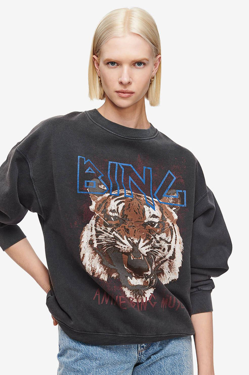 ANINE BING Tiger Sweatshirt-Anine Bing-Frolic Girls