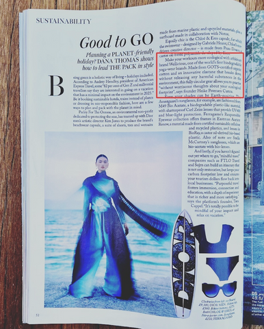 Wellicious feature in British Vogue with its Cradle to Cradle Certified & Circular Yoga Fashion