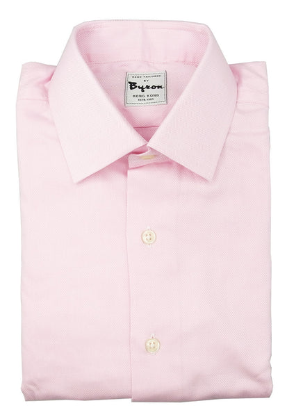 100% Cotton Pink Shirt Forward Point Collar 2 Button Cuff – byronshirts