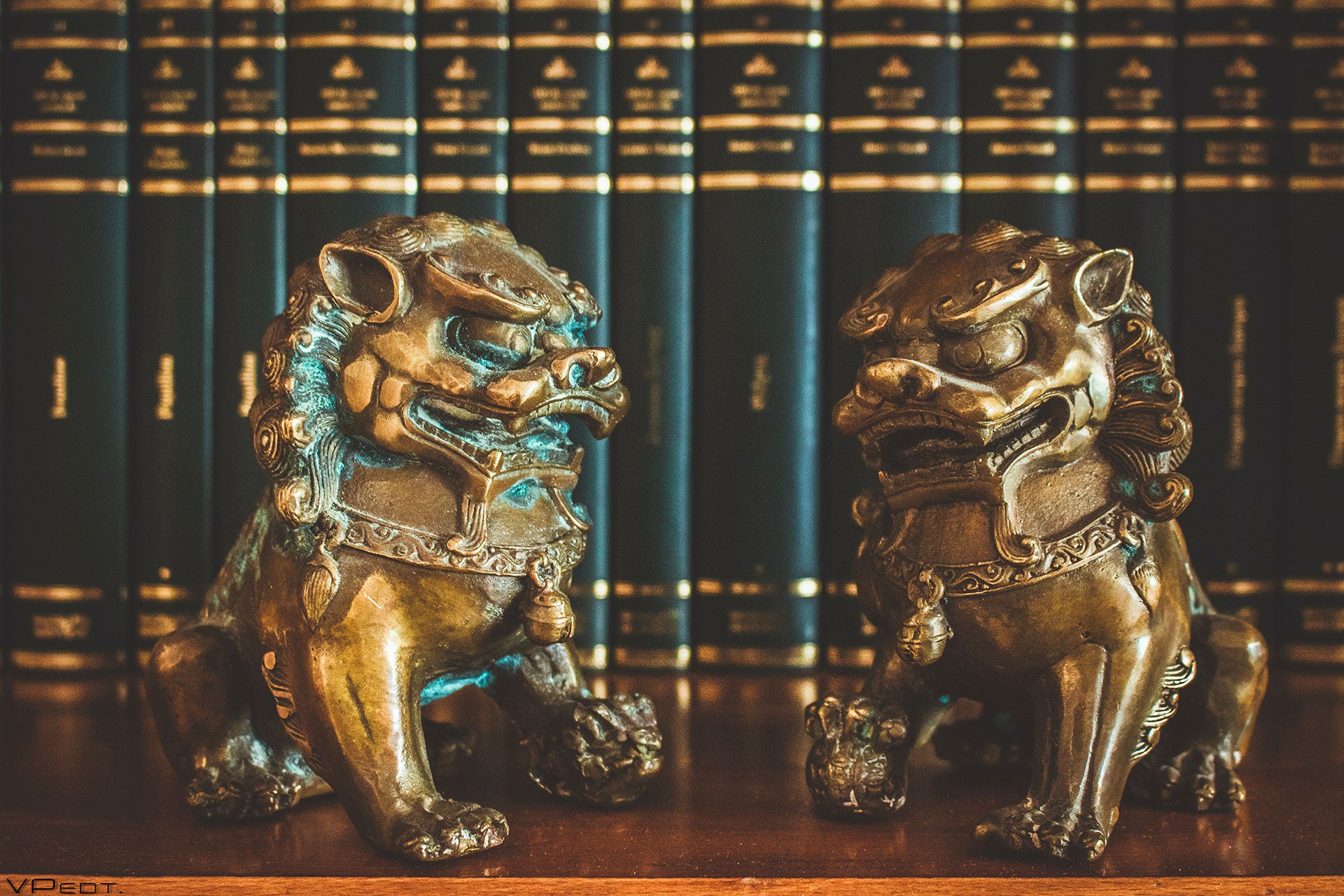 statue-en-bronze-chien-japonais