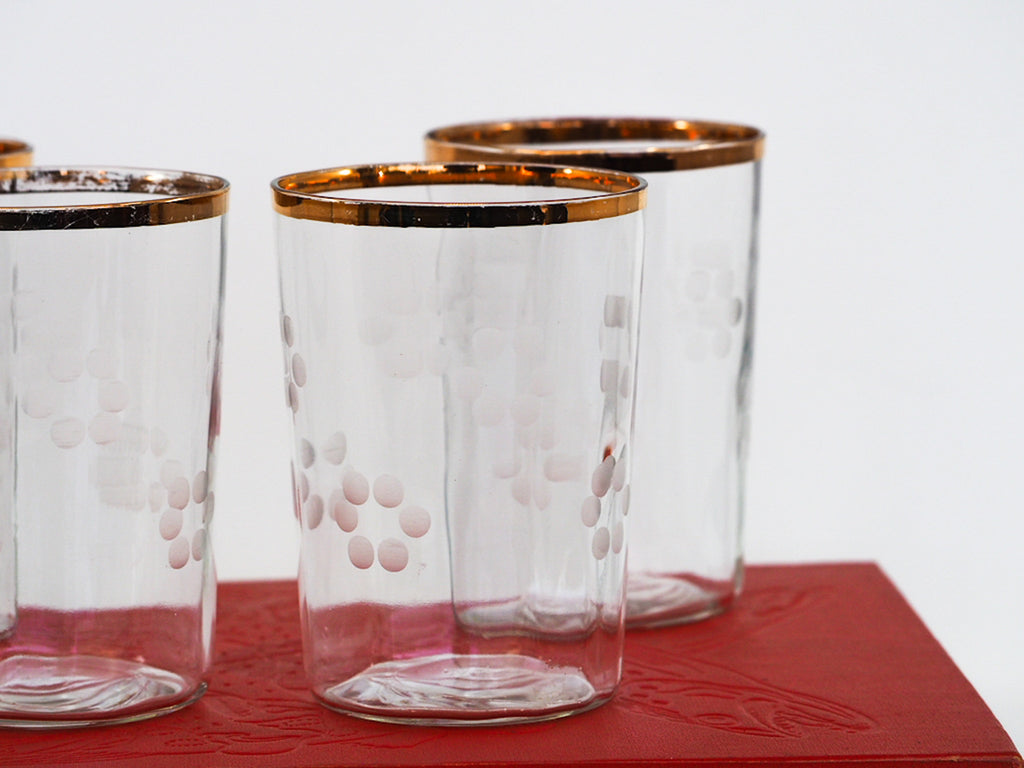 Deco Dot Glasses- High Ball set of 6