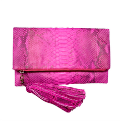 pink leather bag