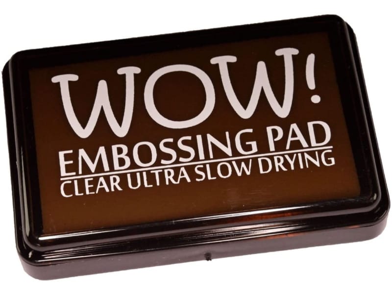 A Wow! Embossing ink pad in ultra slow-drying clear ink