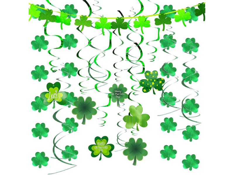 St. Patrick's Day Hanging Swirls with Garland