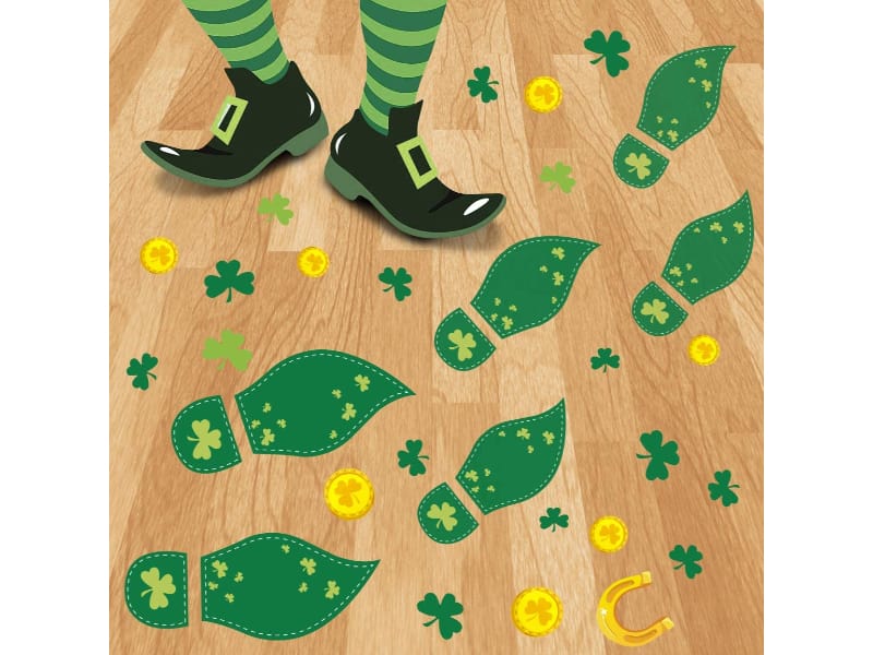 St Patrick’s Day Decorations Leprechaun Footprints