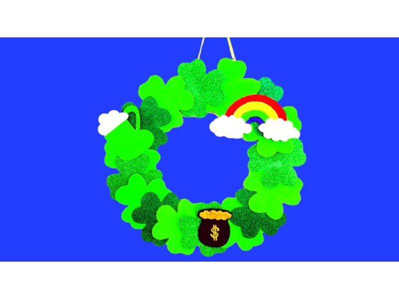 Pot of Gold Wreath St. Patrick’s Day Craft