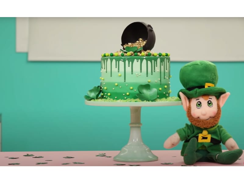  St. Patrick’s Day Explosion Cake