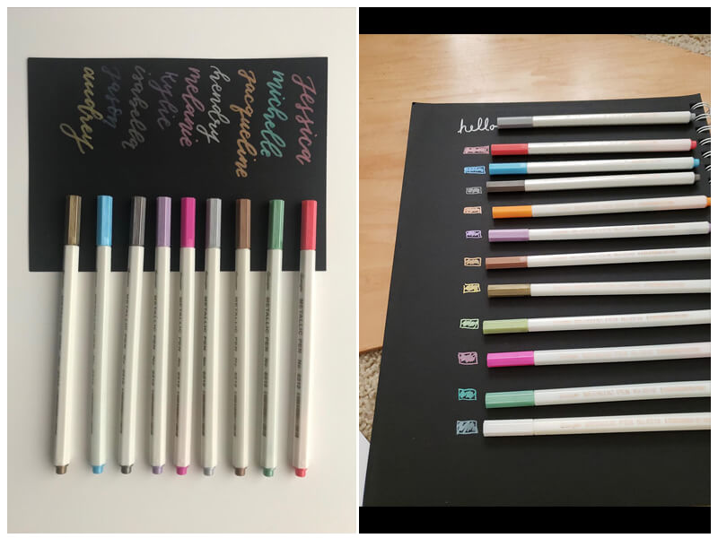 Best Metallic Markers for Drawing and Crafting –