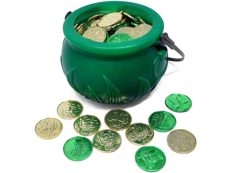 St Patrick’s Day Lucky Leprechaun Plastic Coins