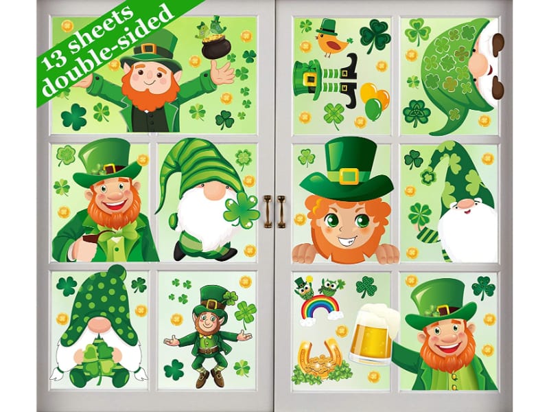 St. Patrick's Day Window Clings Decorations