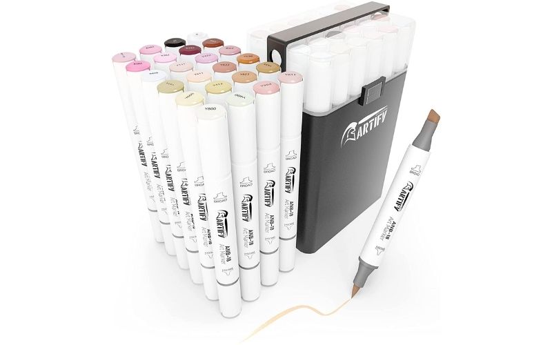 ARTIFY 120 Ultra Colors Art Markers, Fine & Broad Dual Tips