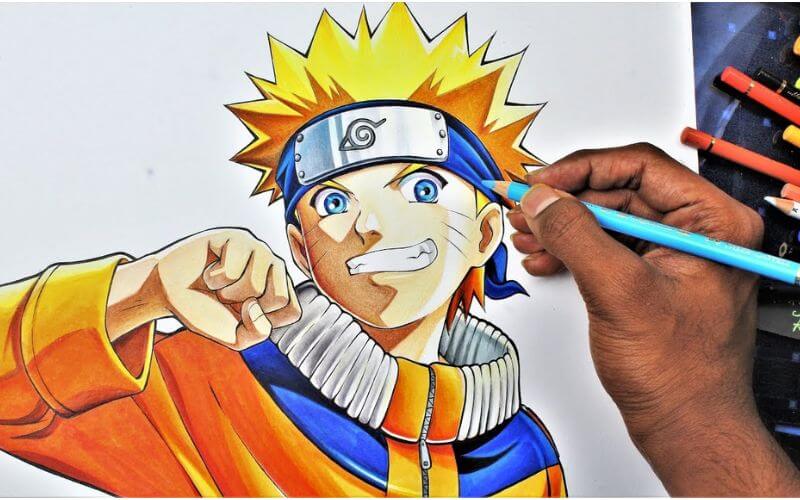 Fanart Goku Mastered Ultra Instinct Color pencil drawing  ranime