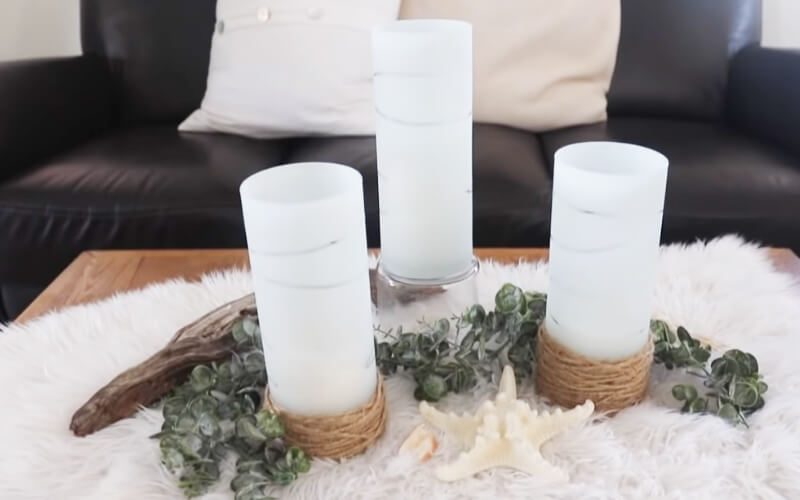 DIY - Frosted Candle Jars Tutorial 
