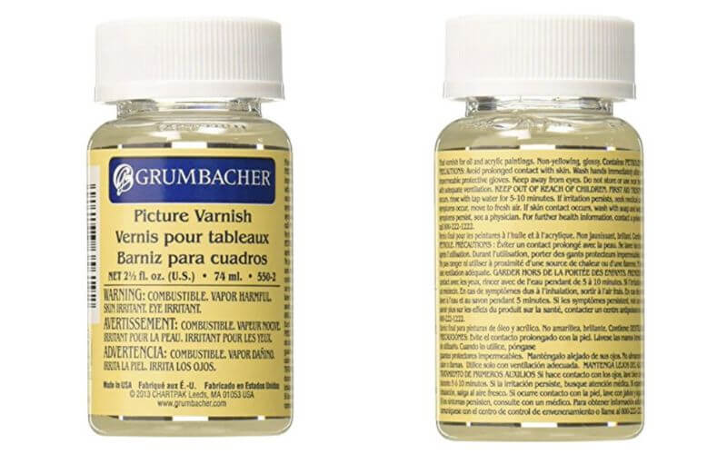 Grumbacher Picture Varnish for Oil & Acrylic Paintings 2-1/2 Oz. Jar