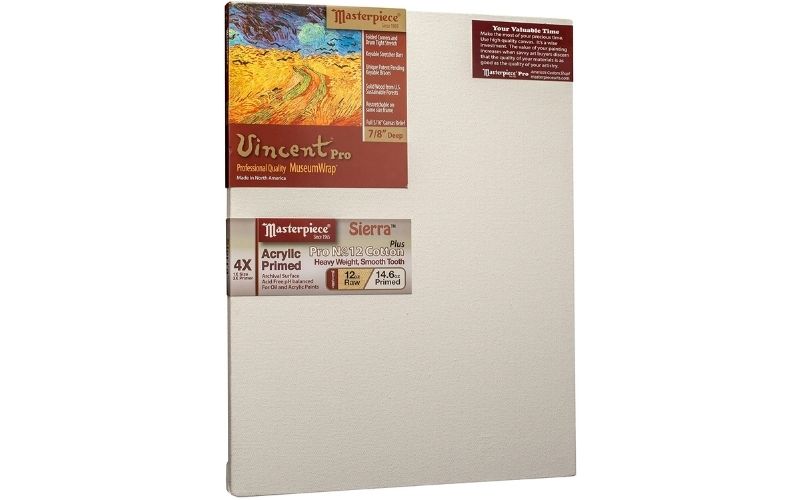  PHOENIX Long Stretched Canvas for Painting 10x20 Inch/6 Value  Pack, 8 Oz Triple Primed 5/8 Inch Profile 100% Cotton White Blank Canvas,  Rectangular Framed Canvas for Oil Acrylic & Pouring Art