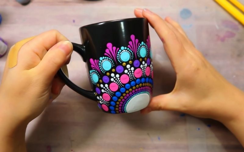 Mug dot painting
