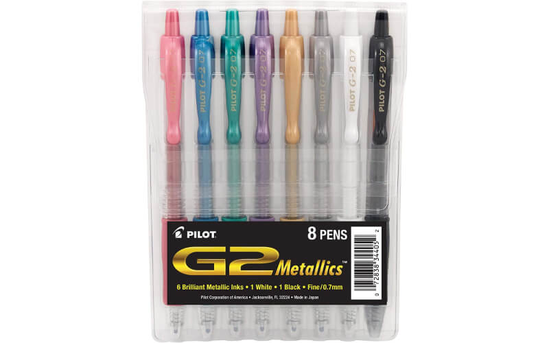 PILOT G2 Metallic Gel Pens