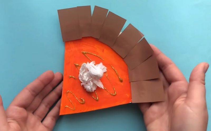 Paper Plate Pumpkin Pie a la Mode