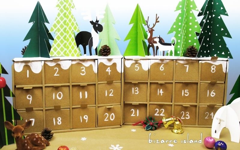 Rustic Winter Forest Advent Calendar