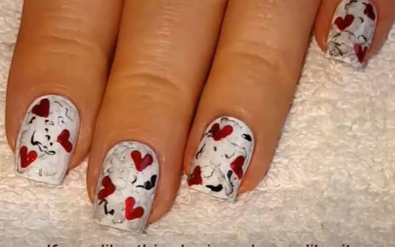 Small Red Hearts Design