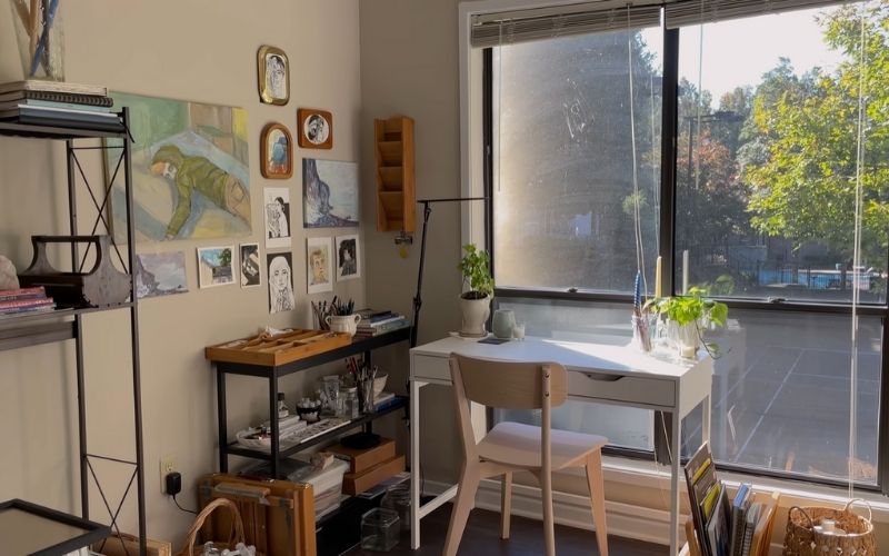 Transforming a Sunroom into an Art Studio