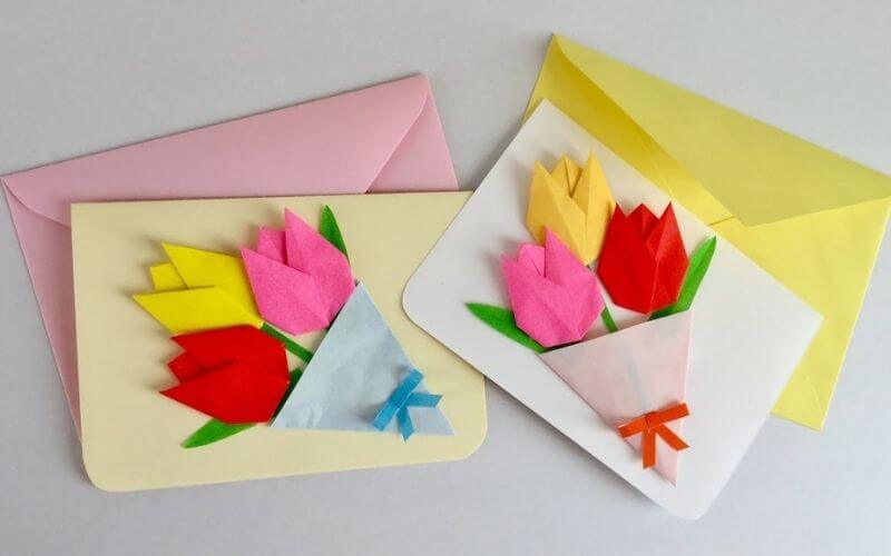 Tulip Bouquet Card