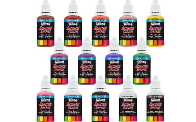 U.S. Art Supply 12 Color Acrylic Transparent Colors