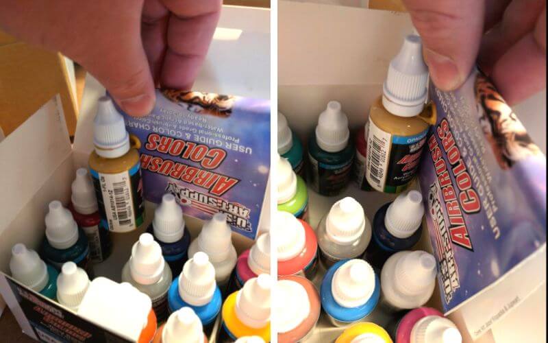 U.S. Art Supply 24 Color Acrylic Airbrush