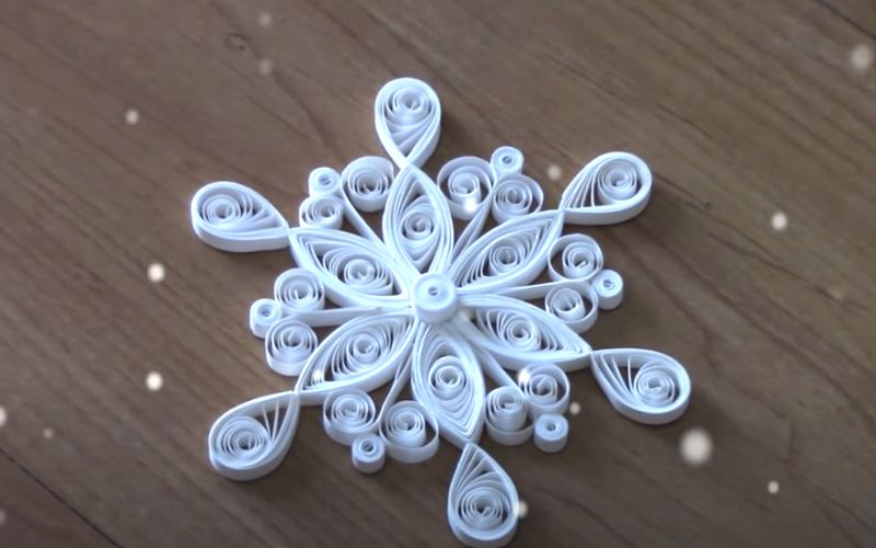 Quilled Paper Snowflakes