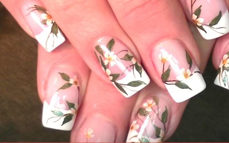 nails with french tip design