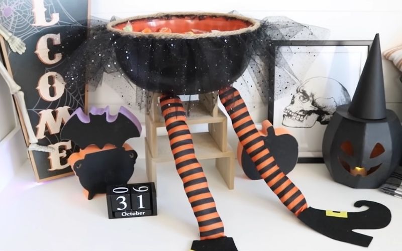 Witch's Half Body Candy Holder