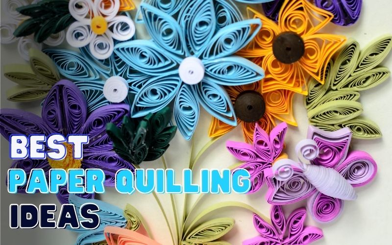 Paper quilled flowers