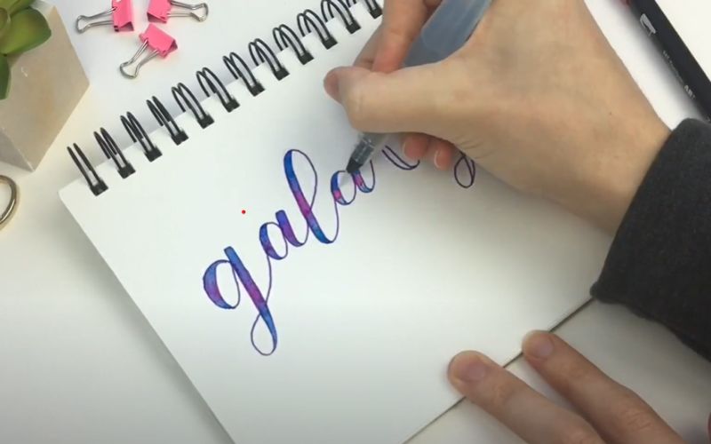 a text written in faux calligraphy
