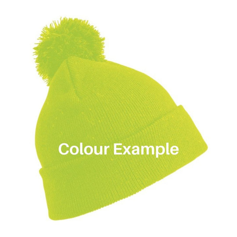 Fat Willy's Surf Shack Newquay Kids bobble hat in yellow