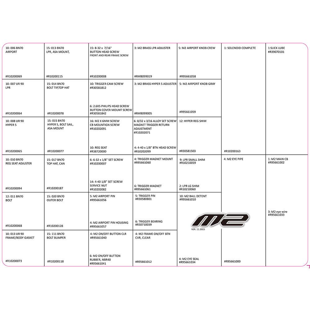 Dye M2 Repair Kit - Complete - Paintballshop