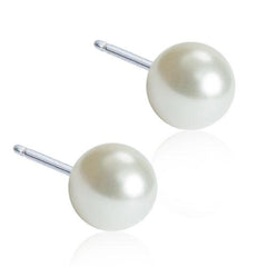 White Pearl Stud Earrings | Dermatologist tested | Blomdahl Singapore 