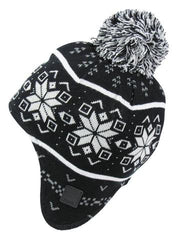 Bench Mens 'Larkk' Aztec Winter Ear Bobble Winter Beanie Hat