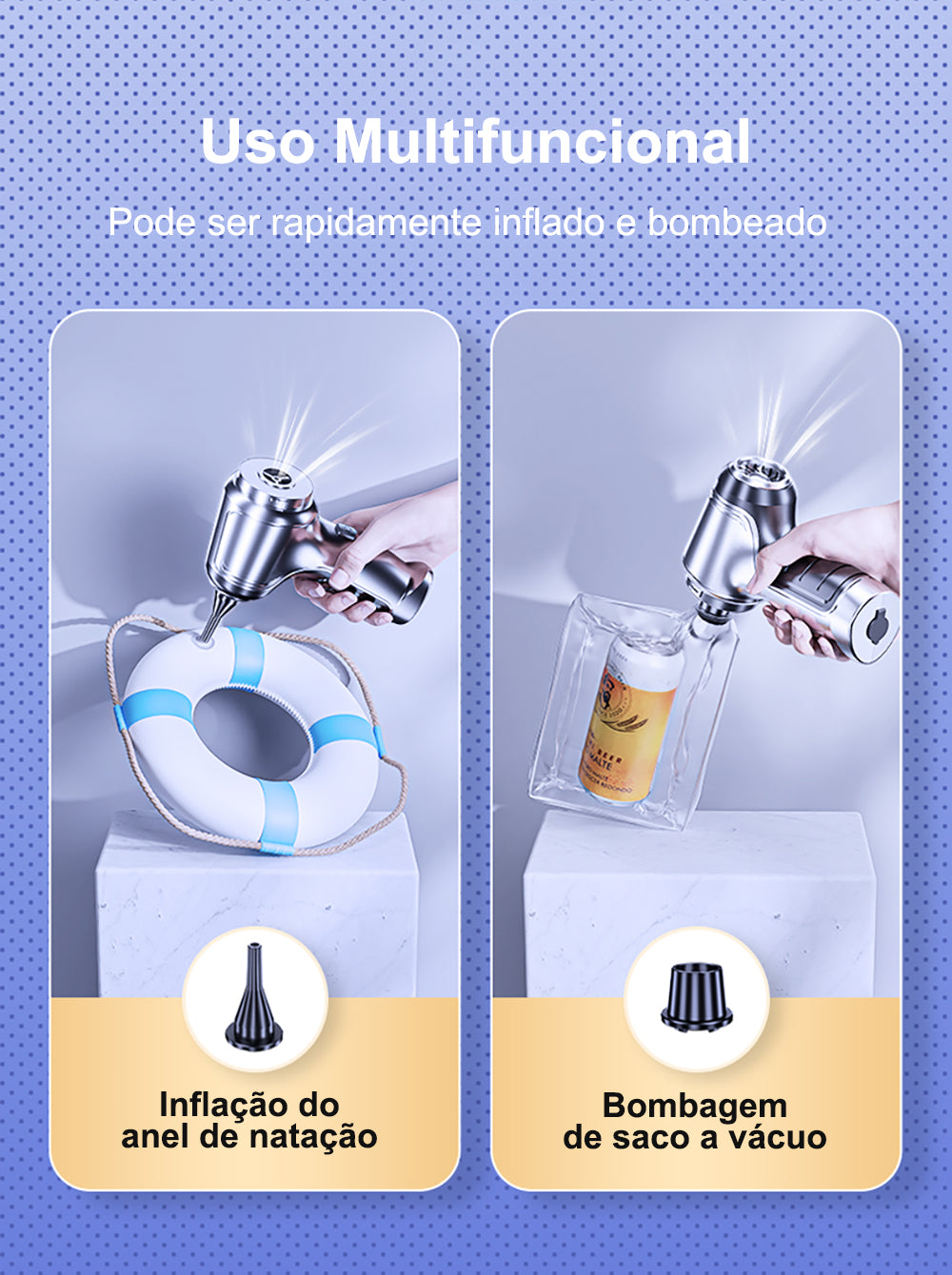 Car Clean Aspirador de Pó Portátil 4 em 1 Recarregável Profissional para casa viagem carro automativo limpeza aspira lançamento frete gratis loja deepbel