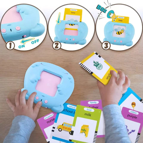 Crianças de Áudio cartões eletrônicos Livro Cognitivo Falando Educação  Aprender Inglês Palavras Brinquedos Jogo Para Crianças Presente