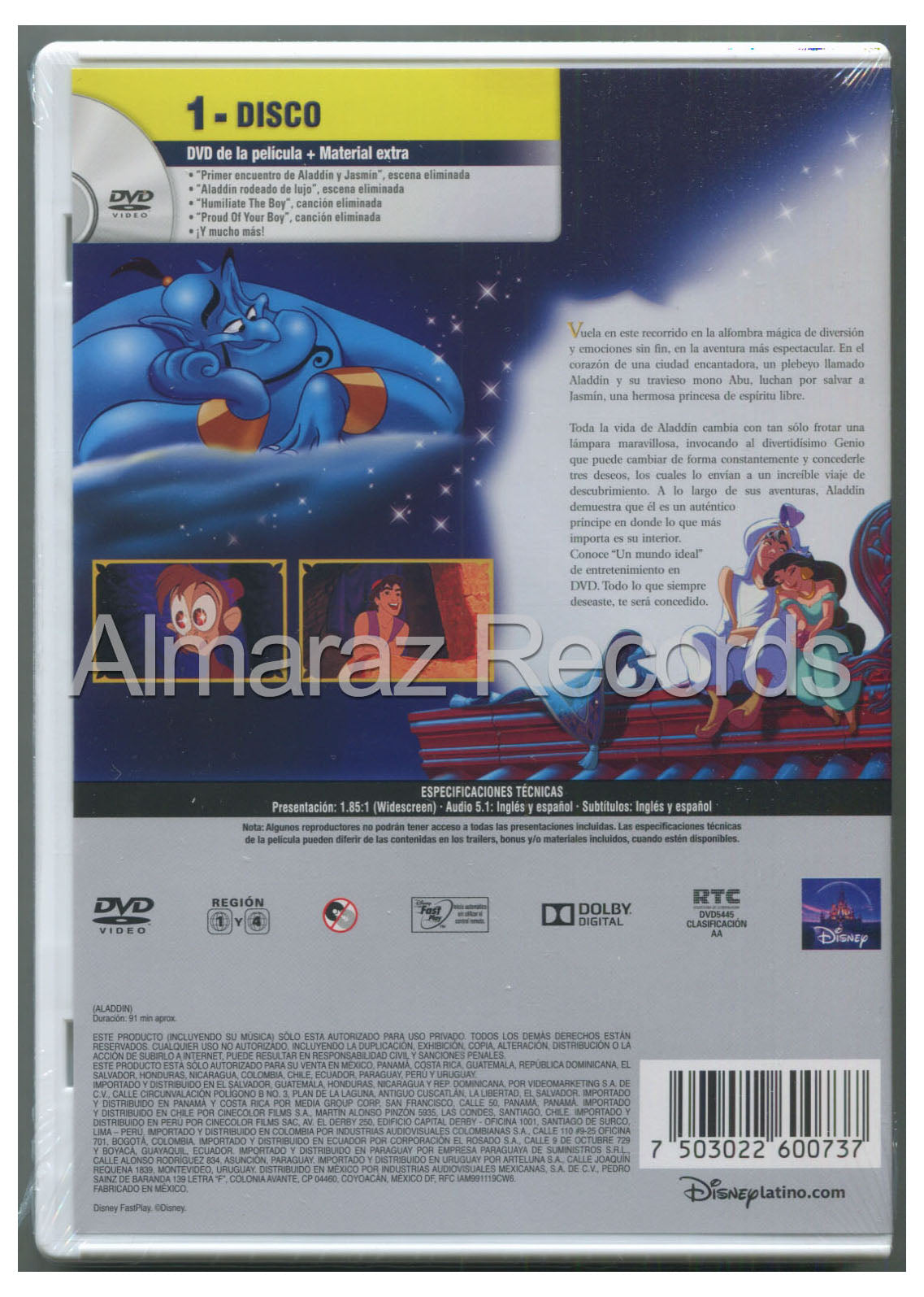 Aladdin Edicion Diamante DVD