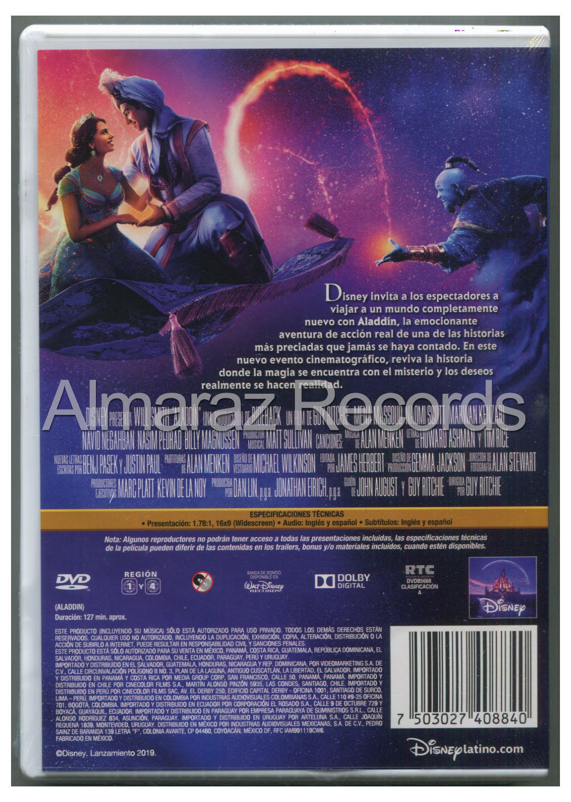 Aladdin 2019 DVD
